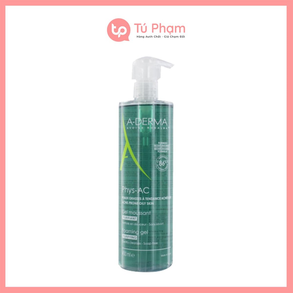 Sữa Rửa Mặt A-Derma Gel Moussant Purifiant Phys-Ac