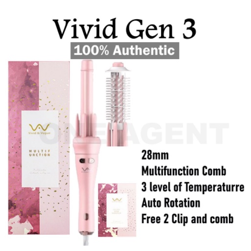 Thế hệ 3 thế hệ 4 Chính hãng nội địa TRUNG Bảo hành 1 đổi 1 30 ngày VIVID VOGUE - Máy Uốn Tóc Thông Minh 2 Lõi 13mm+32m