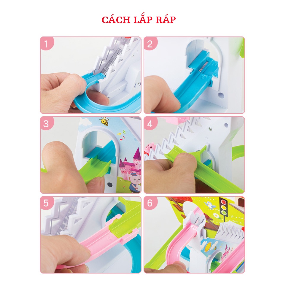 Đồ chơi Vịt leo bậc thang loại đẹp cho bé có đèn phát nhạc
