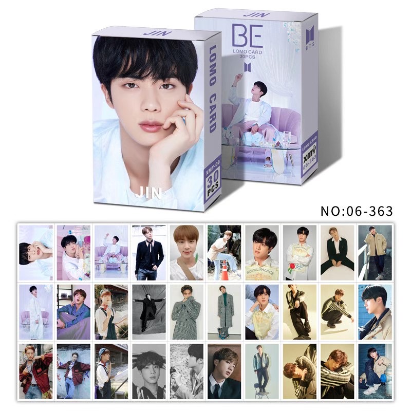 Hộp 30 Ảnh Lomo Card V Jungkook Jimin Suga Jin Rm J-Hope