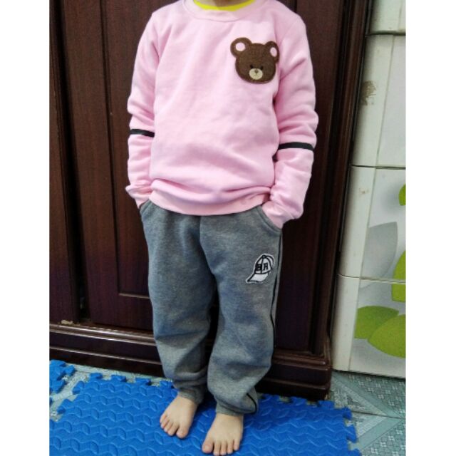 Bộ nỉ bông bé gái