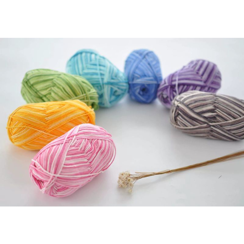 [Loang - 100gram] LEN MILK COTTON 5 - THƯƠNG HIỆU XUEFEIER - LEN 5 SỢI