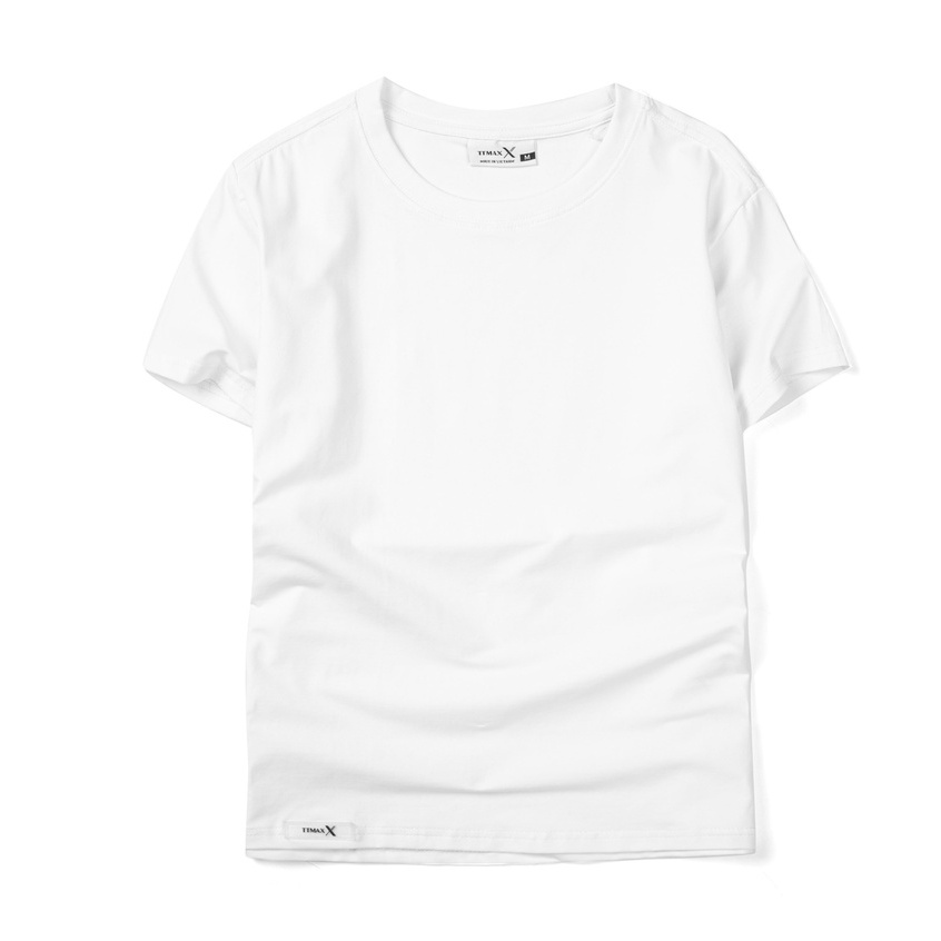 ÁO Thun Nam Cổ Tròn Trơn Vải Cotton Dày Dặn, A000 Co Giãn Thoải Mãi. Thấm Hút Mồ Hôi Cực Tốt