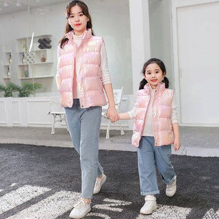 Trang phục dành cho phụ huynh và trẻ em Mới, trẻ em, cotton vest nam mùa thu và mùa đông, bé sơ sinh, áo khoác dày ấm áp