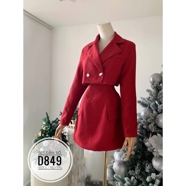 Bigsize Set đầm bố D849