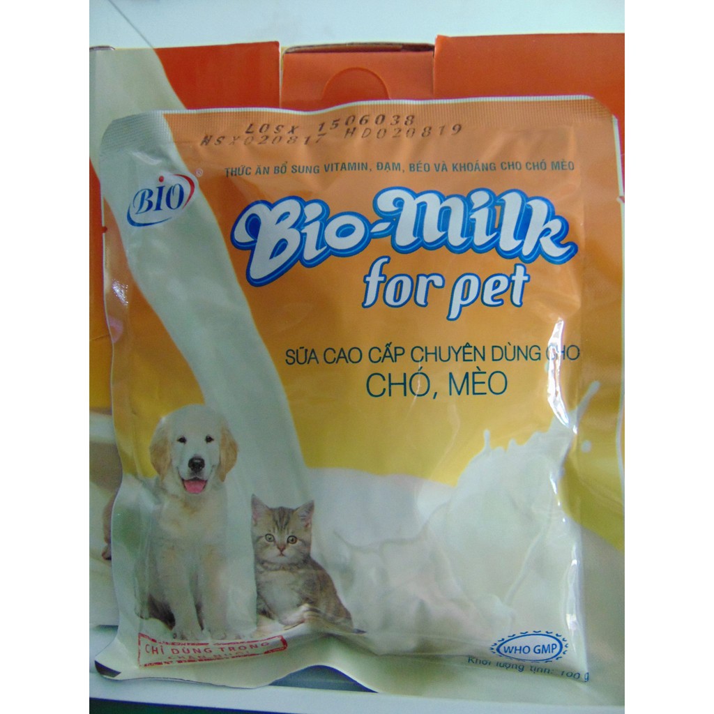 [Hàng Chính Hãng] Bio Milk For Pet-Sữa Và Pet Milk cao cấp Bột Dinh Dưỡng Cho Chó Mèo Con