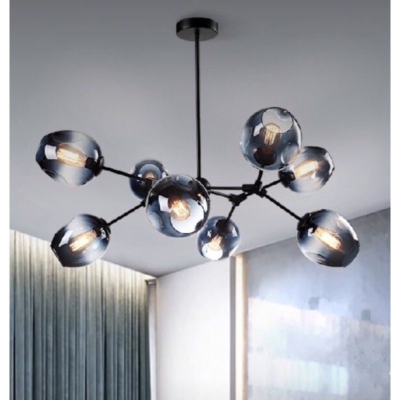 Đèn thả thuỷ tinh cành táo 8 bóng