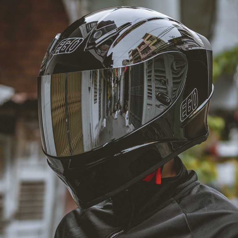 Mũ bảo hiểm Fullface 1 kính EGO E8 PLUS nâng cấp đuôi gió - BIKER.176 - Mũ bảo hiểm chính hãng Vũng Tàu