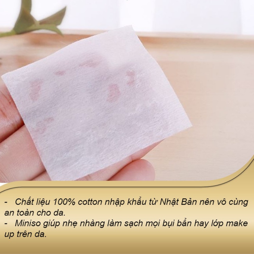 Bông tẩy trang MINISO Nhật Bản 1000 miếng