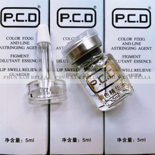 Phủ bóng môi Collagen PCD, Khoá màu môi PCD