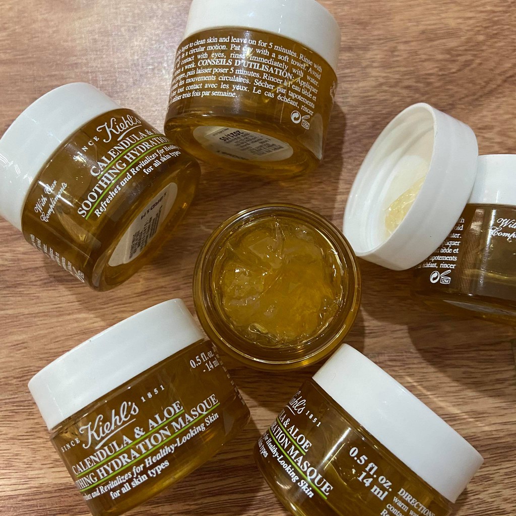 Thanh lý Mặt nạ hoa cúc Kiehls Calendula & Aloe Soothing Hydration Mask 14ml