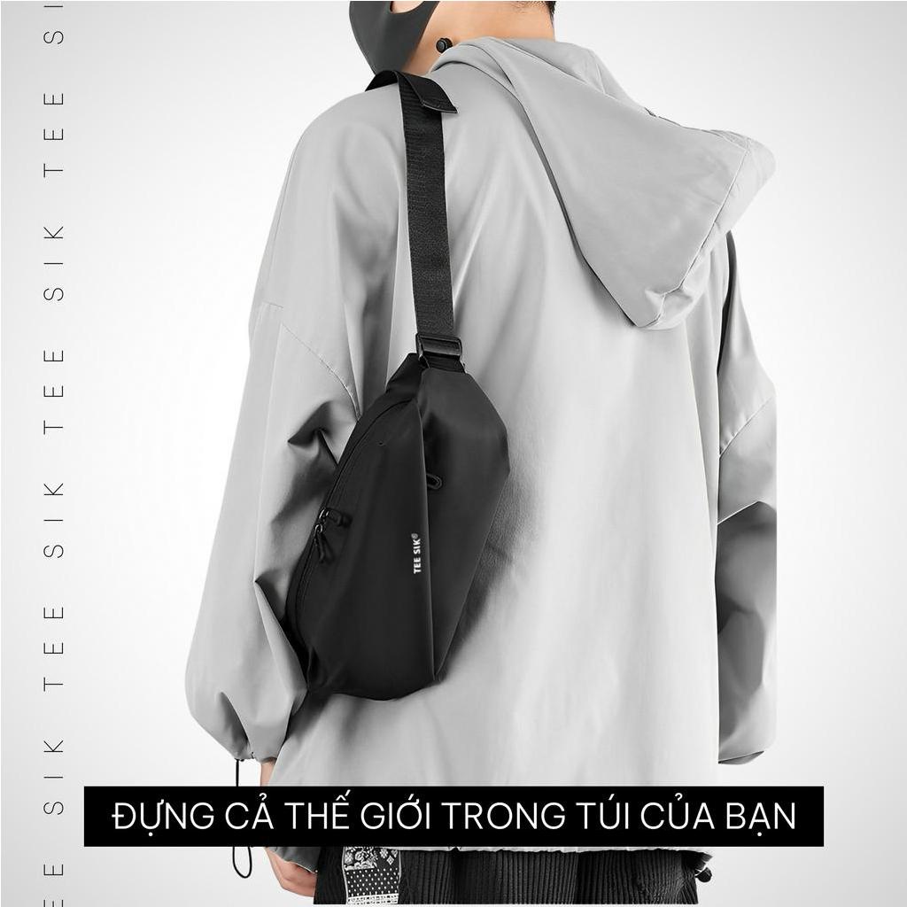 Túi đeo chéo nam TEE SIK túi bao tử chéo vai thể thao cao cấp đeo bụng hông ngực chống nước nhiều ngăn đa năng TS25