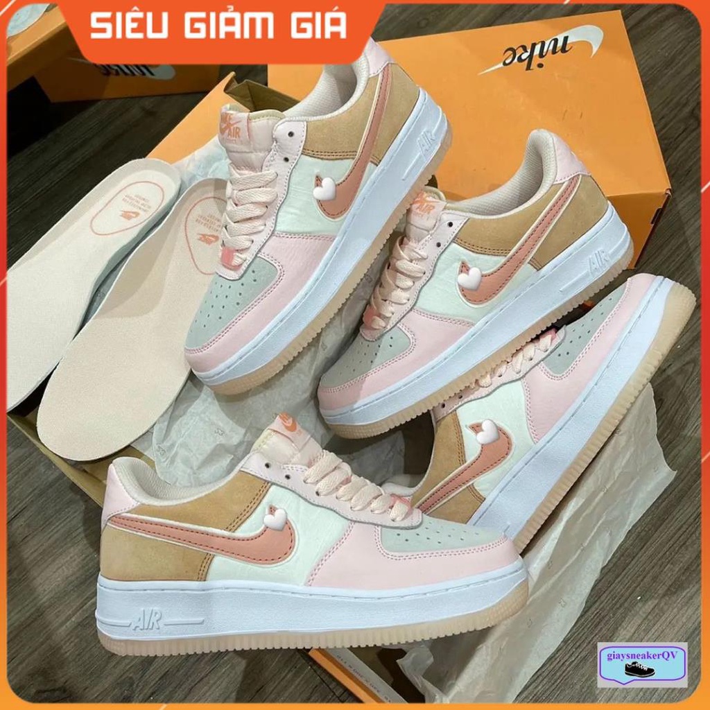 Giày thể thao Air Force 1 Low Pink hồng mẫu mới bao chất, giá sinh viên dành cho nữ, nhóm đội