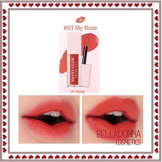 Son Kem Lì Siêu Mịn Môi Secretkey Sweet Glam Velvet Tint #03 My Rose