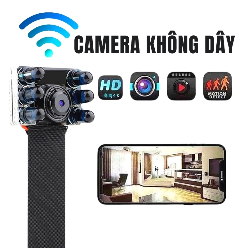 Camera quan sát HQ V99 4k có hỗ trợ hồng ngoại và xem trực tiếp từ xa qua điện thoại | BigBuy360 - bigbuy360.vn