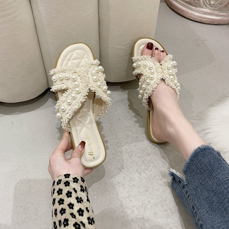 Dép sandal IELGY đế bằng thời trang đi biển cho nữ