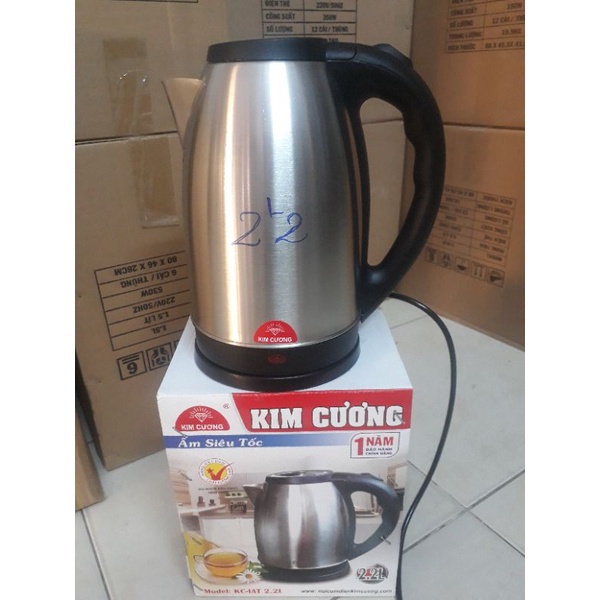 ẤM ĐUN SIÊU TỐC KIM CƯƠNG 2L2