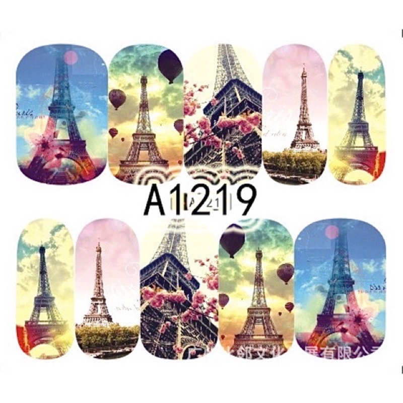 Stick nước hình hoa đủ kiểu dán móng tay, trang trí móng tay cực đẹp