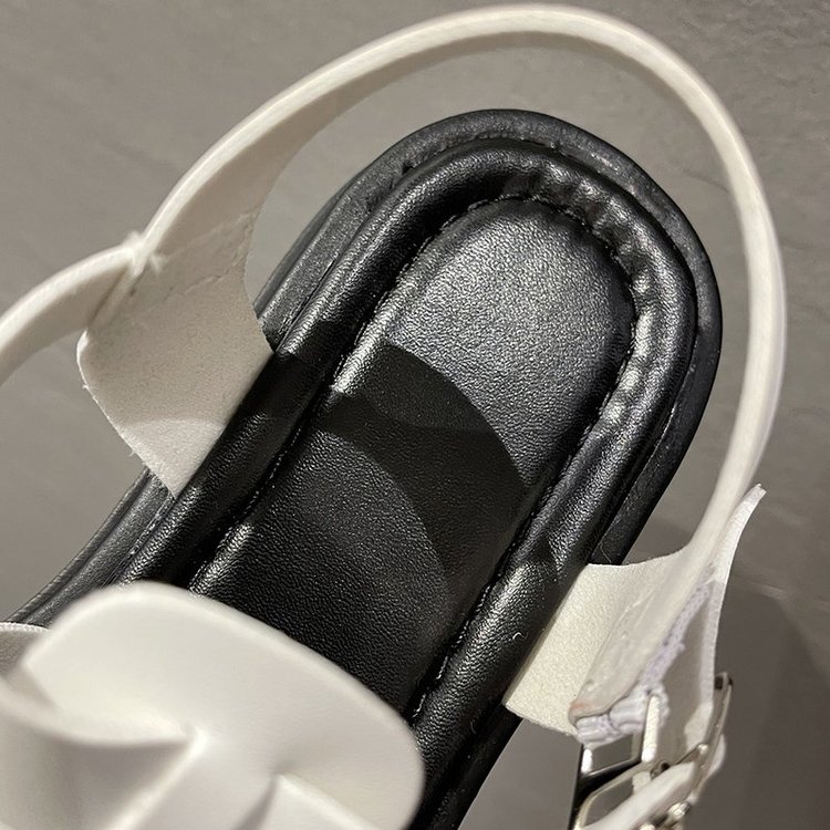 Giày Sandal Đế Bệt Với Thiết Kế Phối Dây Xinh Xắn Dành Cho Nữ | BigBuy360 - bigbuy360.vn