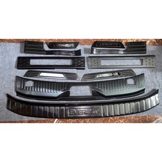 Combo ốp bậc cửa xe ford everest cacbon trong + ngoài bộ 8 miếng