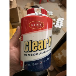 SƠN PHỦ BÓNG CLEAR NGOÀI TRỜI KOVA LON 1KG