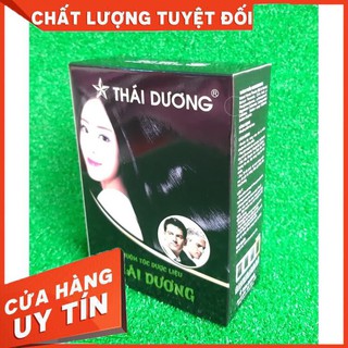 Nhuộm tóc dược liệu Thái Dương đen tóc an toàn hộp 5 gói