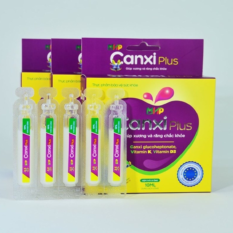 [CHÍNH HÃNG] CanxiI Hữu Cơ Glucoheptonate Canxi Plus - Tốt Nhất cho mẹ và bé 15 Ống/ Hộp | Thế Giới Skin Care