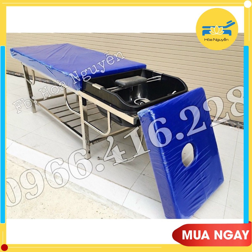 Giường gội đầu inox
