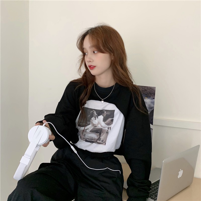 [Mã WASKT304 giảm 15% tối đa 30K đơn 99K] [SẴN] Áo khoác croptop thun Ulzzang Quảng Châu ATC61 | BigBuy360 - bigbuy360.vn