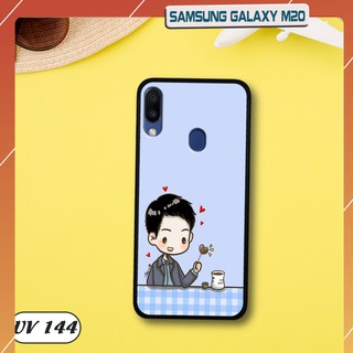 Ốp lưng Samsung Galaxy M20  lưng nhám viền dẻo