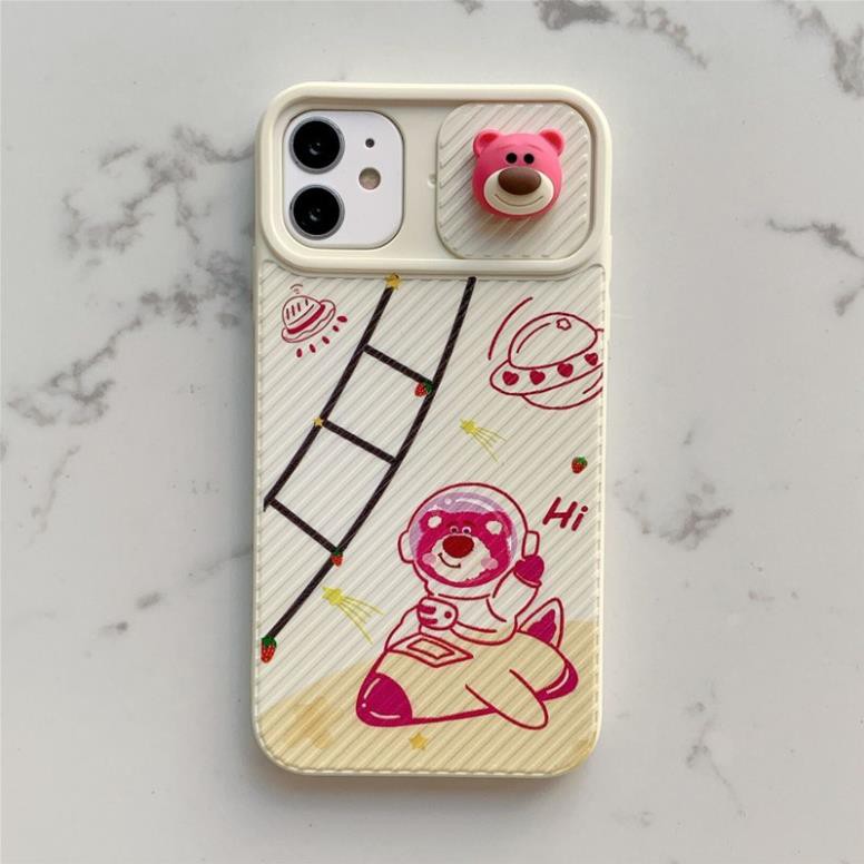 Ốp Lưng iphone,ốp iphone Auto Gấu Happy  Bảo Vệ camera 6s/6plus/6splus/7/8/7plus/8plus/x/xs/xsmax/11/11promax/12/12proma