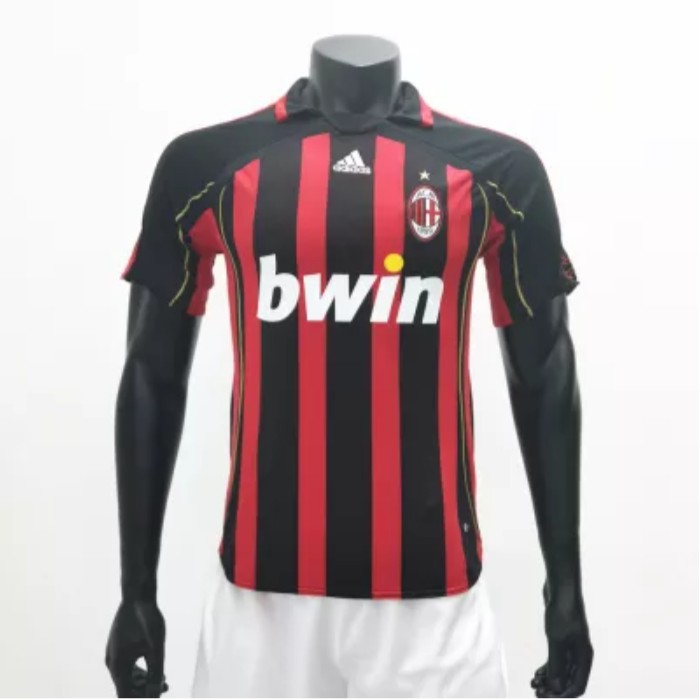 Áo thun bóng đá đội tuyển AC Milan 90/91 96/97 02/03 06/07 tuỳ chọn phong cách cổ điển