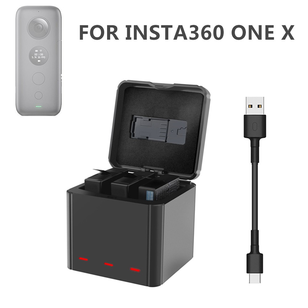 For Insta360 ONE X Camera Storage 3 in 1 Battery Intelligent Charging Chargers