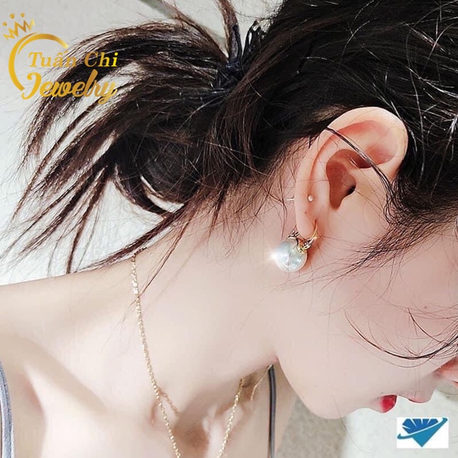 Khuyên Tai Nữ Bạc Cao Cấp, Đính Ngọc Sang Trọng, Nổi Bật