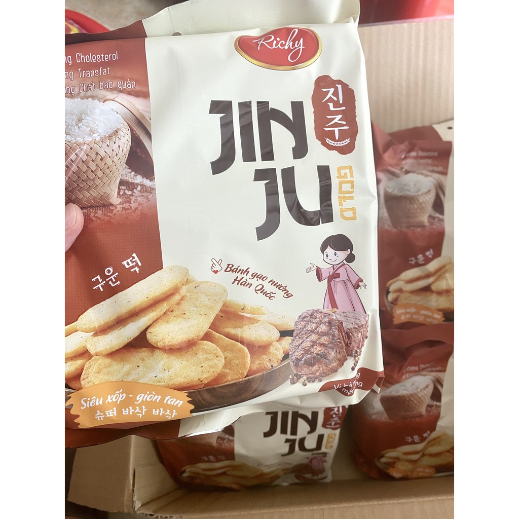 Bánh Gạo HÀN QUỐC JIN JU RICHY- 200G x 16 gói