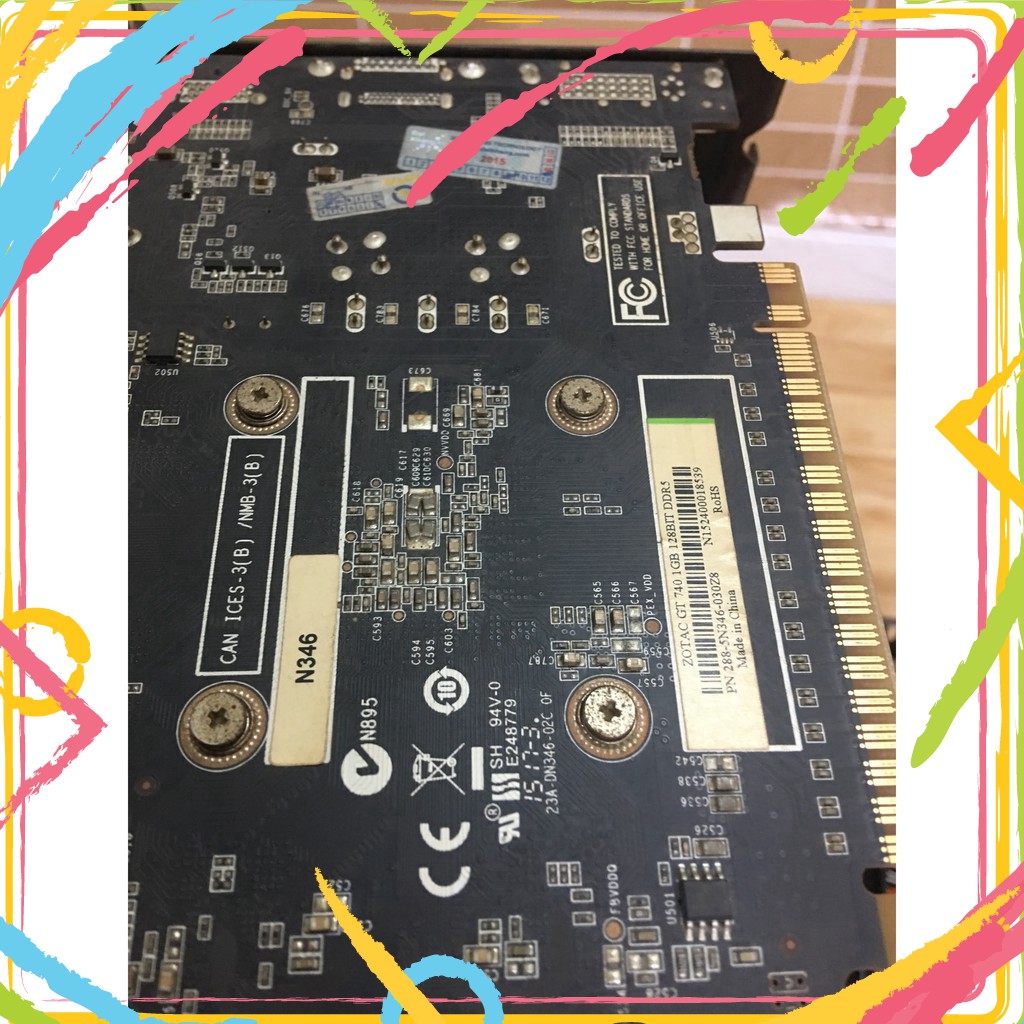 EW11 HSGD Card Màn Hình Zotac GT740 1GDDR5 128 Bit. Còn bảo hành hãng 9 2019 44