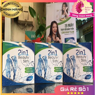 [BỘ 3 HỘP] BEAUTY SLIM 2 IN 1 VIÊN SỦI GIẢM CÂN ĐẸP DA HIỆU QUẢ THẦN TỐC 7-10KG KHÔNG GÂY MẤT NƯỚC MỆT MỎI CHÍNH HÃNG