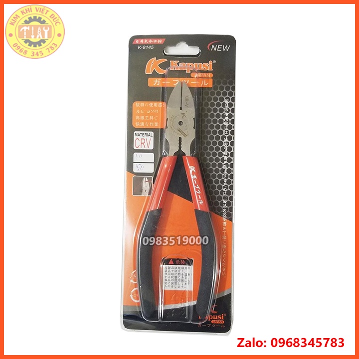 Kìm cắt mỏ nghiêng Kapusi cao cấp 6"/150mm