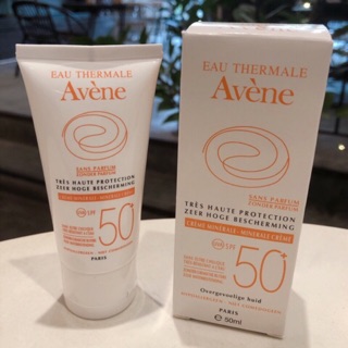 Siêu sale 12/12 Kem chống nắng SPF 50+ cho da nhạy cảm Avene Very High Protection Mineral Lotion 50+ 50ml Pháp