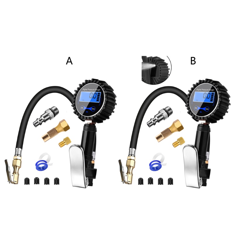 Mâm Cặp Nén Khí 200 PSI Kèm Ống Cao Su Chịu Lực Tốt