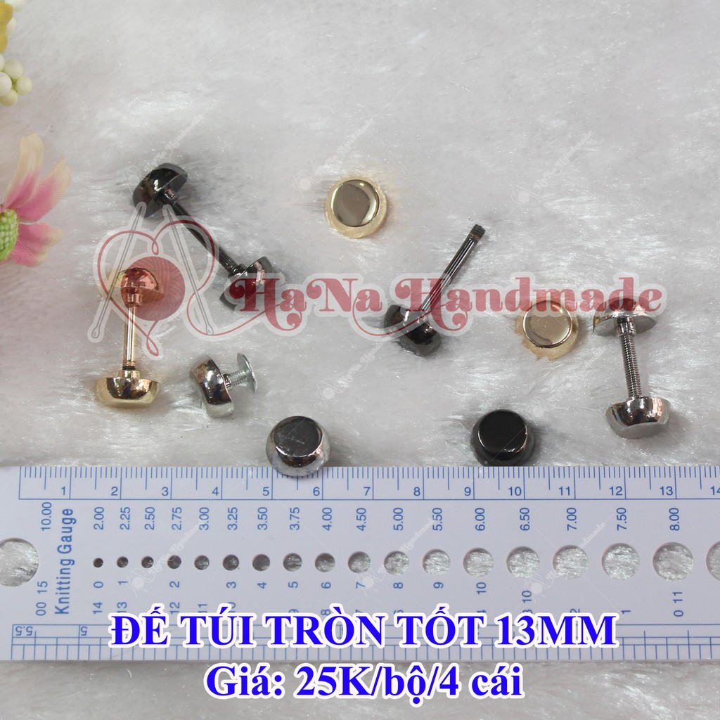 Đế Túi Tròn Tốt 13MM (25k/bộ/4 cái)