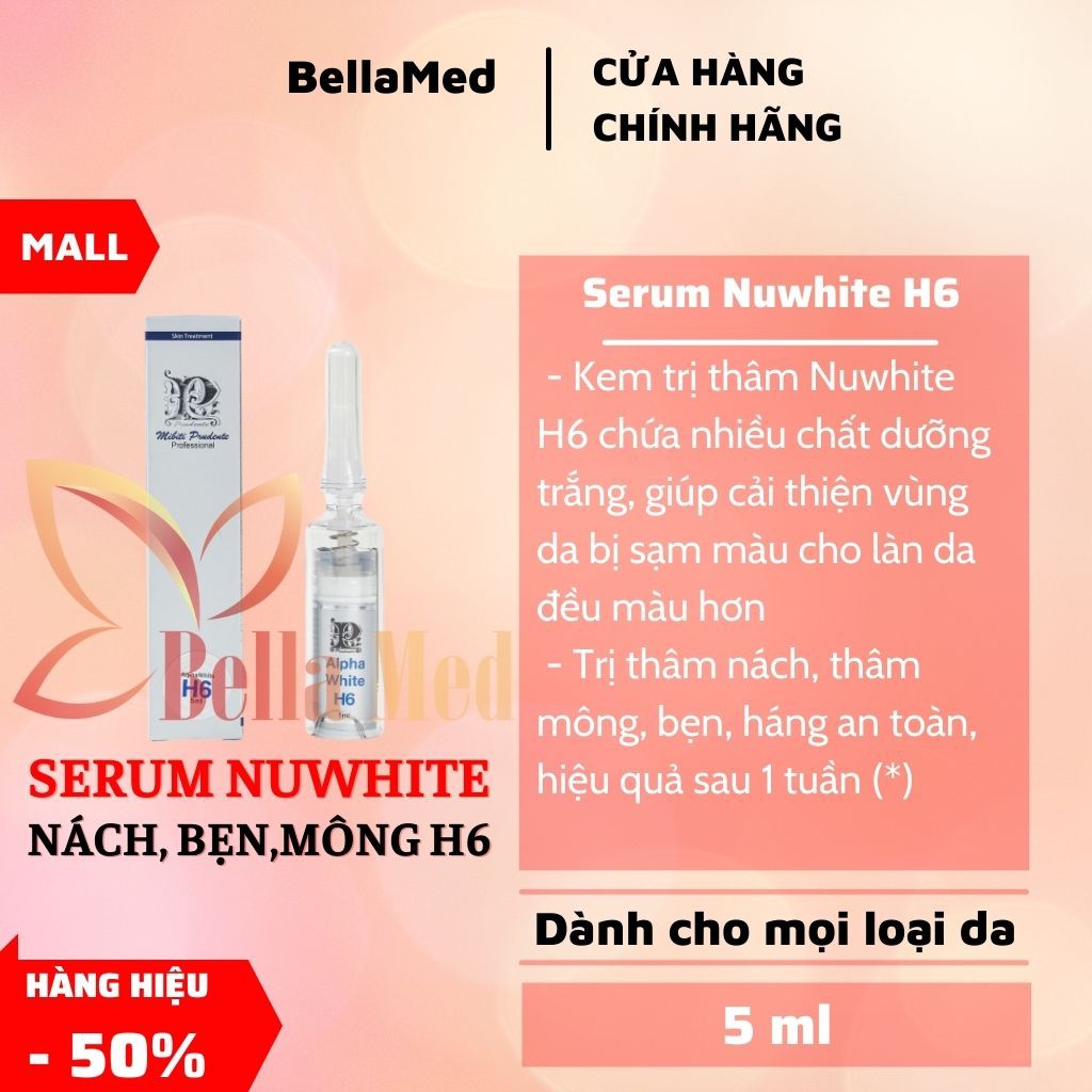 Serum làm trắng nách, bẹn, mông nuwhite H6 5ml