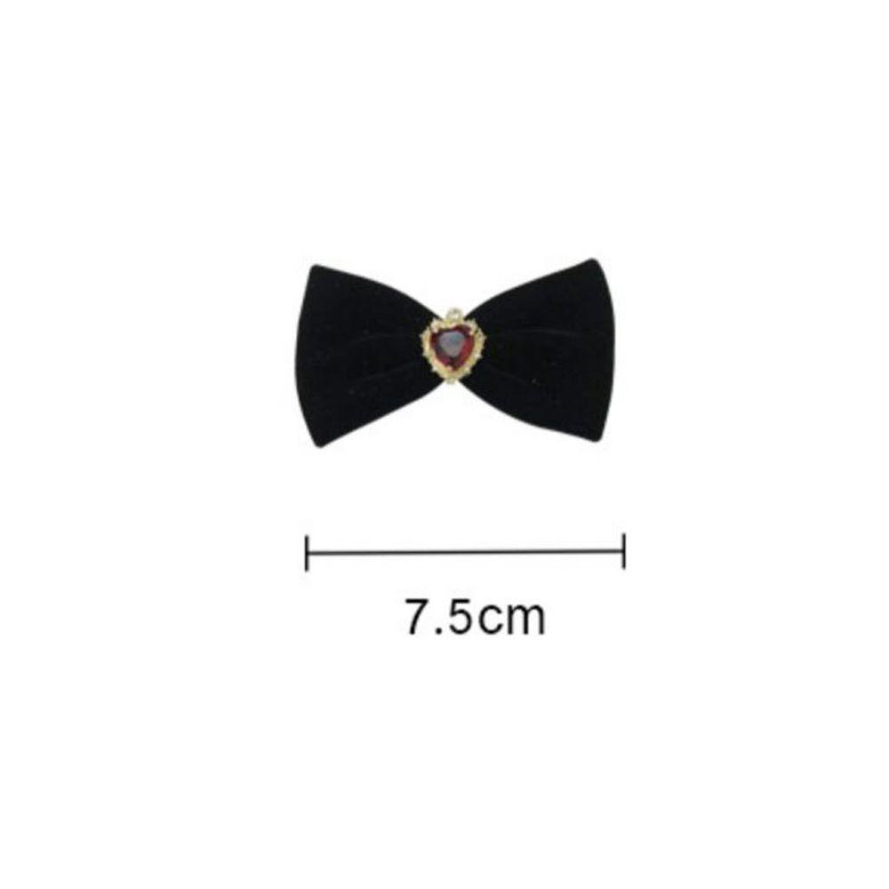 TWINKLE Kẹp Tóc Hình Nơ Đính Đá Phong Cách Vintage Thanh Lịch Dành Cho Nữ