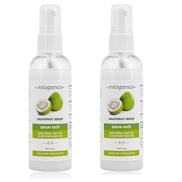 Combo 2 Serum Bưởi Milaganics (100ml/ Chai)