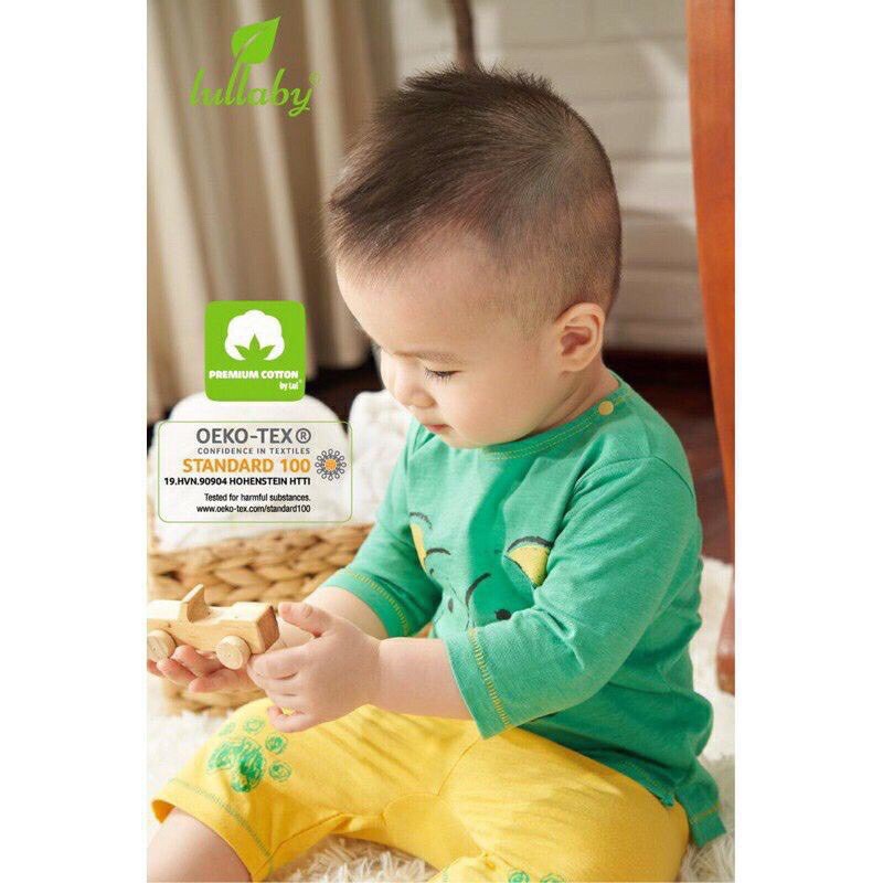 [Xả hàng] Bộ quần áo tay lỡ bé trai/bé gái Lullaby NH77B (Sz 9m-4y)