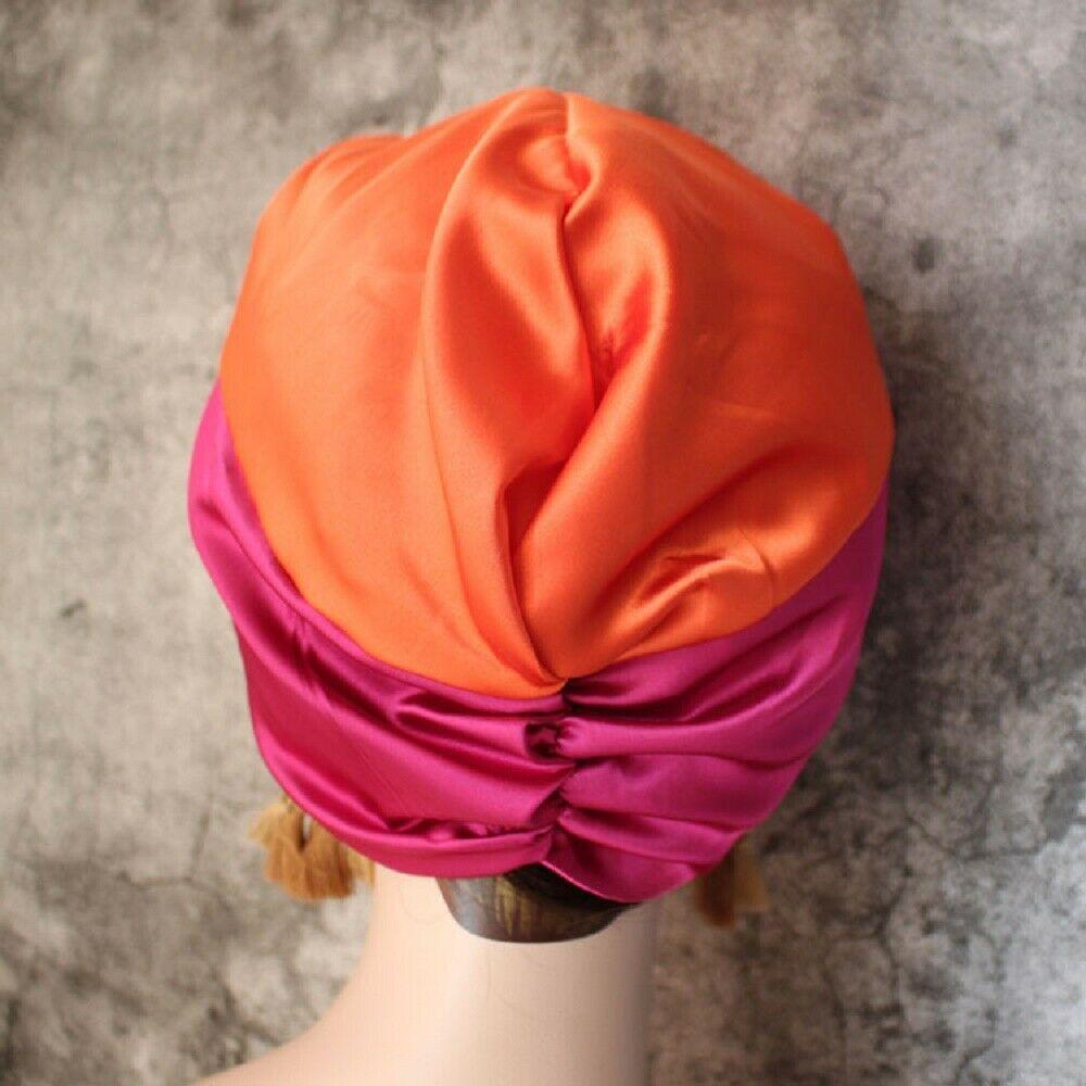 ORIENTLII Mũ Turban Thắt Nút Bằng Vải Satin Thời Trang Dành Cho Nữ