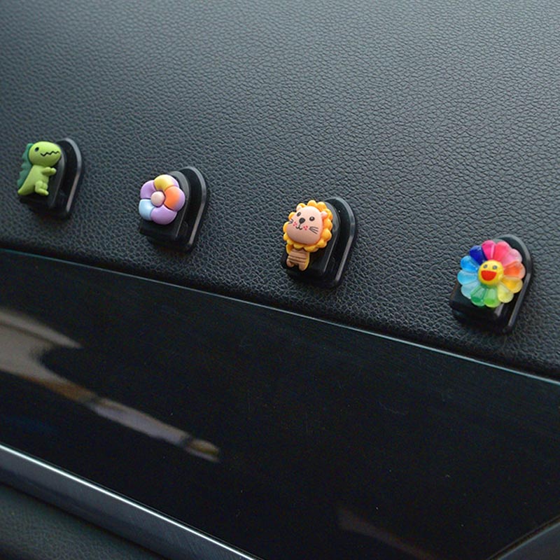 Móc Treo Đồ Dán Tường, Ô Tô - Trang Trí Họa Tiết Hoạt Hình Dễ Thương Đa Công Dụng