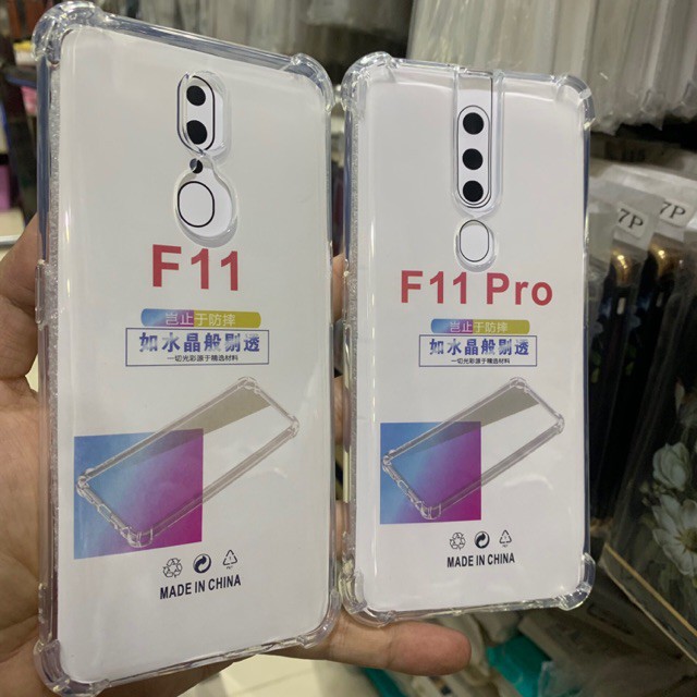 Ốp lưng chống sốc Oppo F11 trong suốt cao cấp bo 4 góc chống va đập