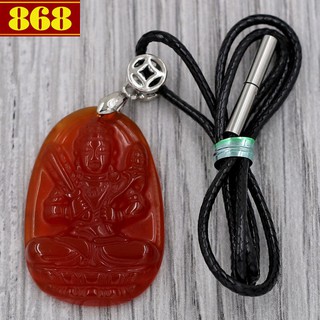 Dây đeo cổ Hư Không Tạng Bồ Tát 3.6 cm đỏ AD6