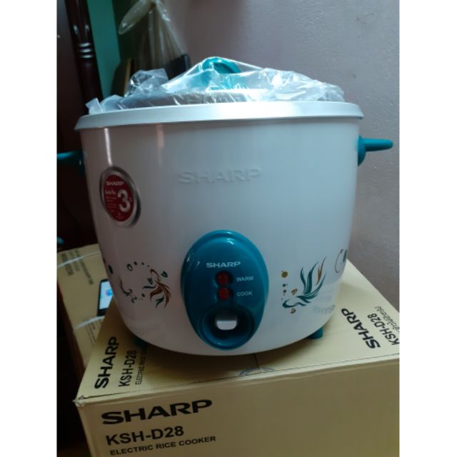 [Mã 44ELSALE2 giảm 7% đơn 300K] NỒI CƠM ĐIỆN SHARP KSH -228V NẮP RỜI 2L8 GIẢM 55K